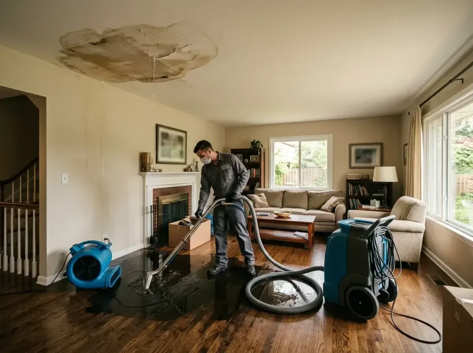 attic-pipe-burst-ceiling-drip-008 — frequently asked questions, Water Damage Restoration & Carpet Care in Brooklyn, IN